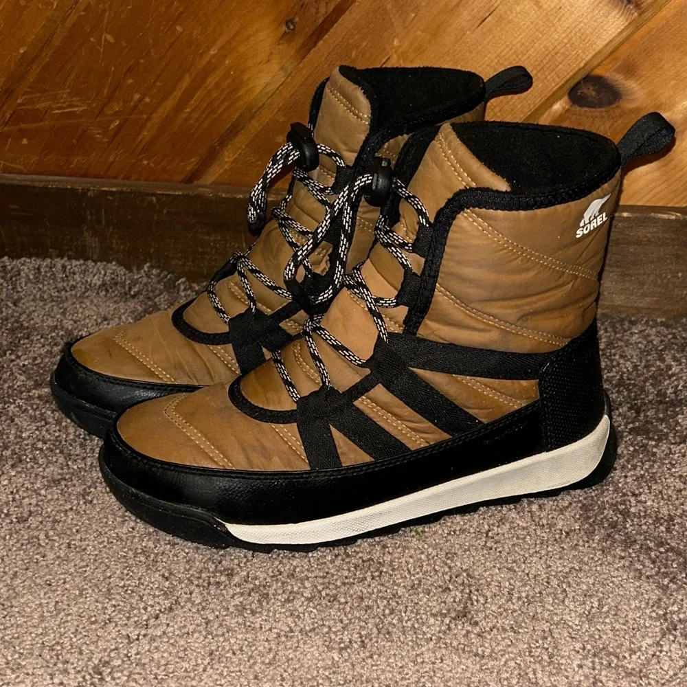 Sorel Whitney II Short Lace unisex winter waterproof elk tan boots